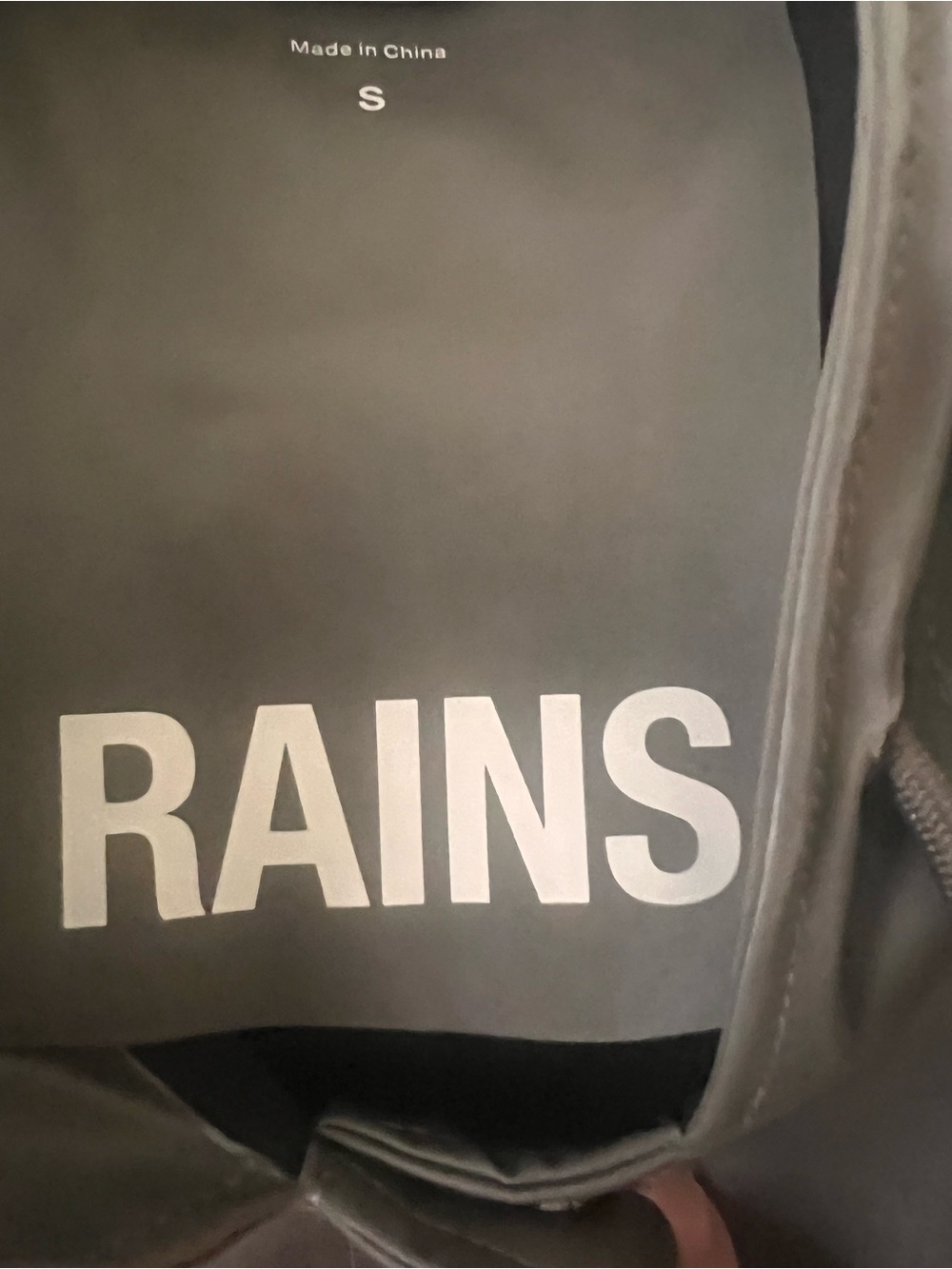 RAINS A-Line Jacket W3- Metallic Grey Small NWT MSRP $140 - Picture 10 of 14